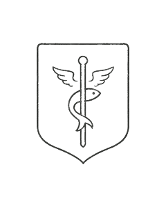 St Raphael's emblem — the winged staff and fish